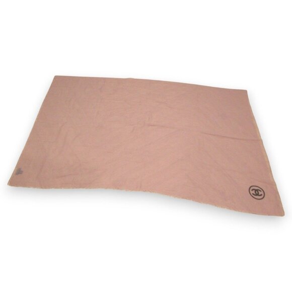 CHANEL Pink Logo Scarf - Picture 4 of 9